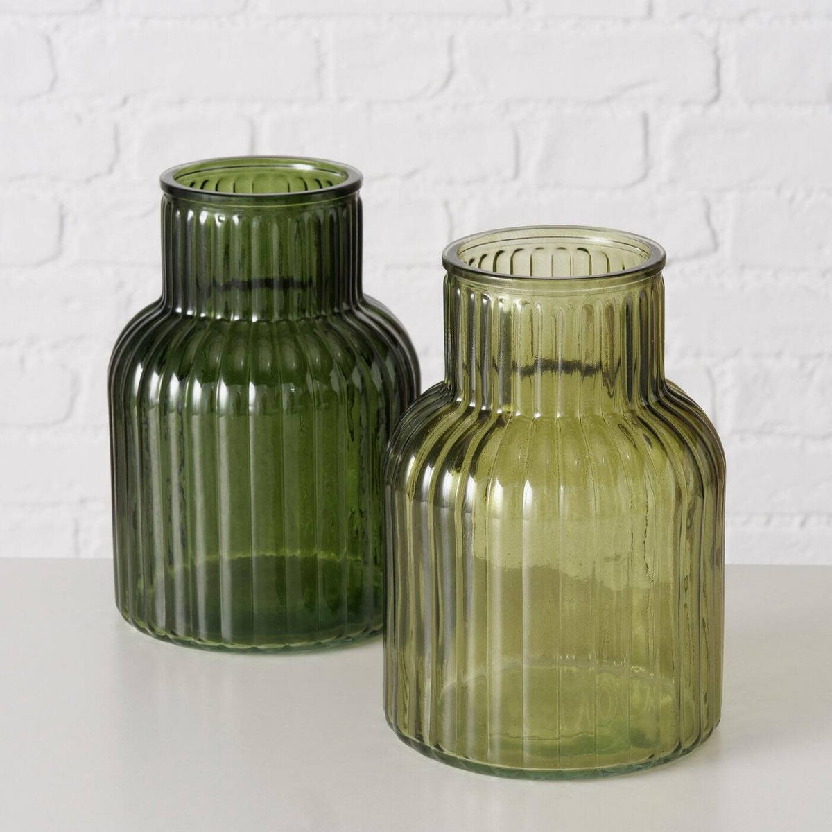 VASE Relea 20 cm - Dunkelgrün, Glas (20cm) - Boltze Home