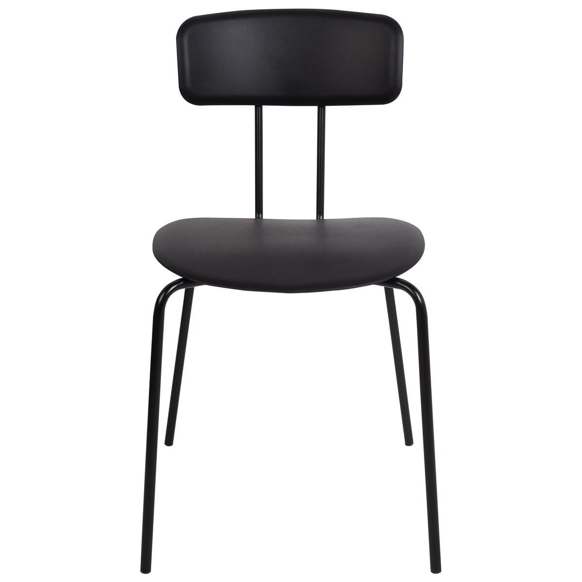 ESSZIMMERSTUHL 2er-Set Schwarz Sibley - Schwarz, Kunststoff (45/79/49cm) - Beliani