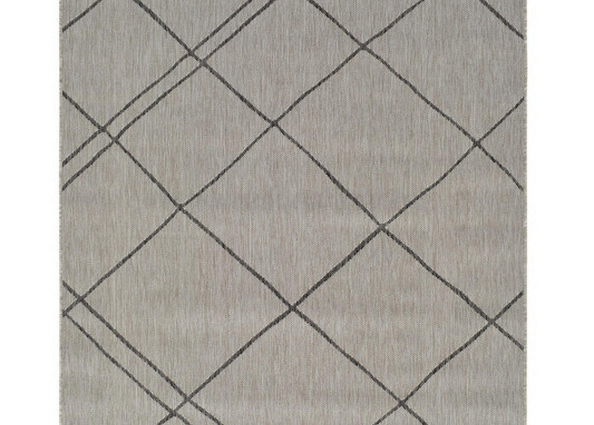 OUTDOOR-TEPPICH Terrace Hellgrau/Beige 200x290 cm - Multicolor, Textil (200/290cm) - Vercai Rugs
