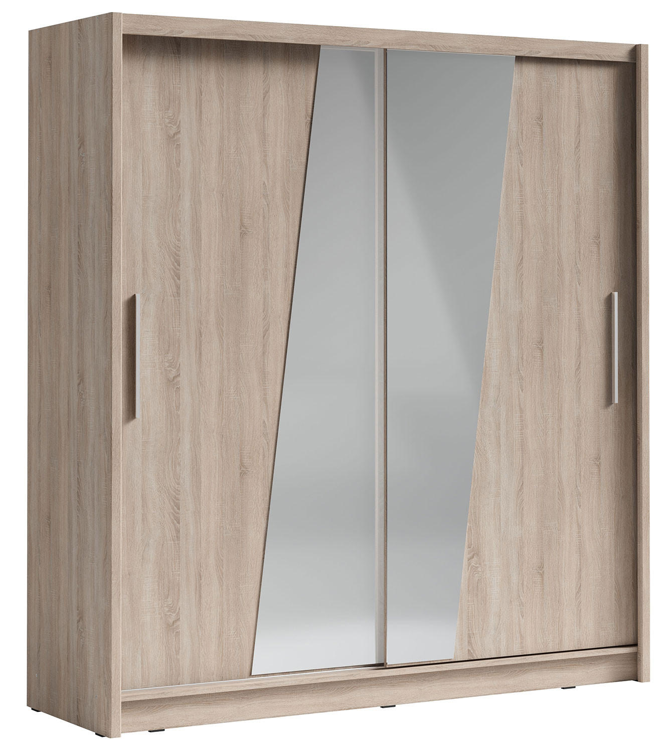 Feldmann-Wohnen Schiebetürenschrank Braun 205x215x63 cm