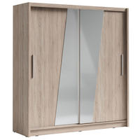 SCHIEBETÜRENSCHRANK Bergamo sonoma eiche 205 cm / 62,5 cm / 215 cm - Braun/Sonoma Eiche, Holz/Holzwerkstoff (205/215/63cm) - Feldmann-Wohnen
