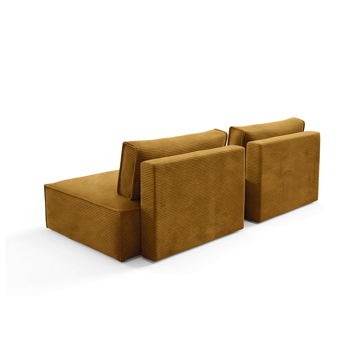 ECKSOFA Georgia Senfgelb - Gelb, Holz (236/148cm) - Petits-meubles