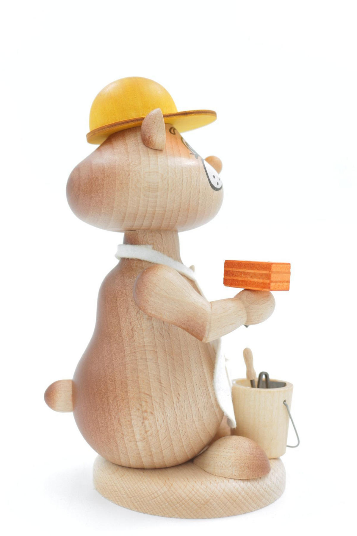 RAUCHFIGUR Hamster Maurer 18 cm - Multicolor, Holz (12/18/0.1cm)