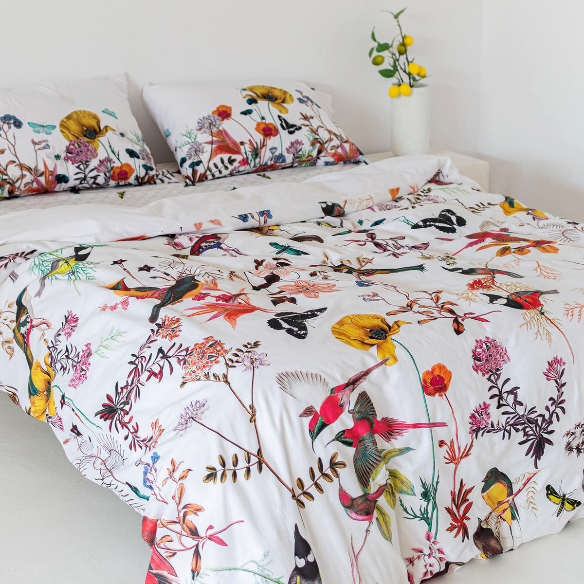 BETTBEZUG Birds of paradise 240x220 cm (Übergrösse) - Multicolor, Textil (240/220cm) - Happy Friday