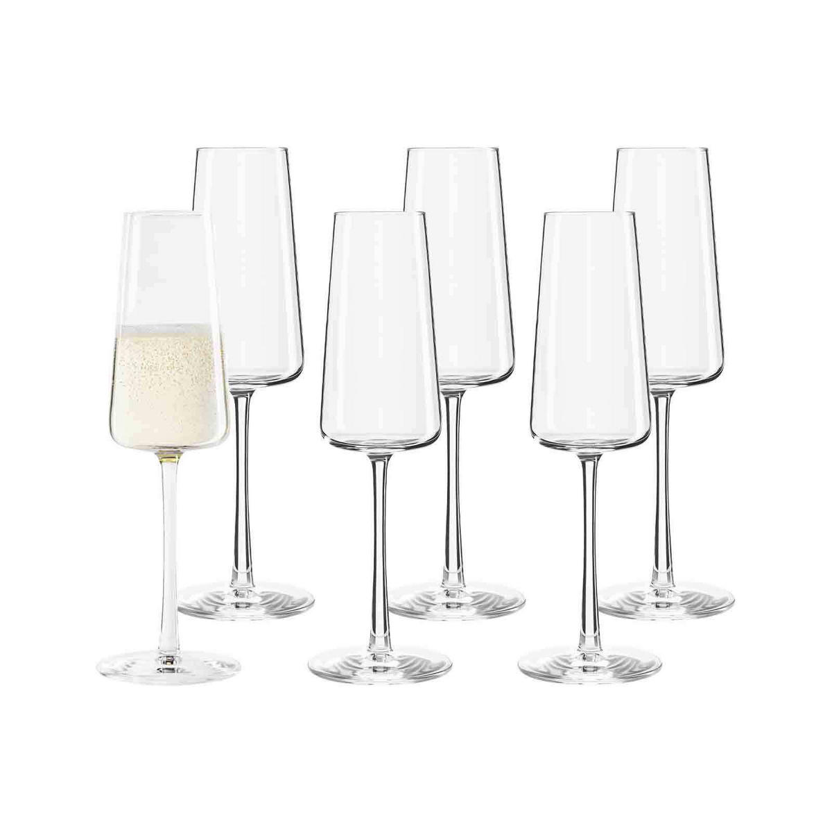 GLÄSERSET Power 6-teilig  - Klar, Design, Glas (240ml) - Stölzle