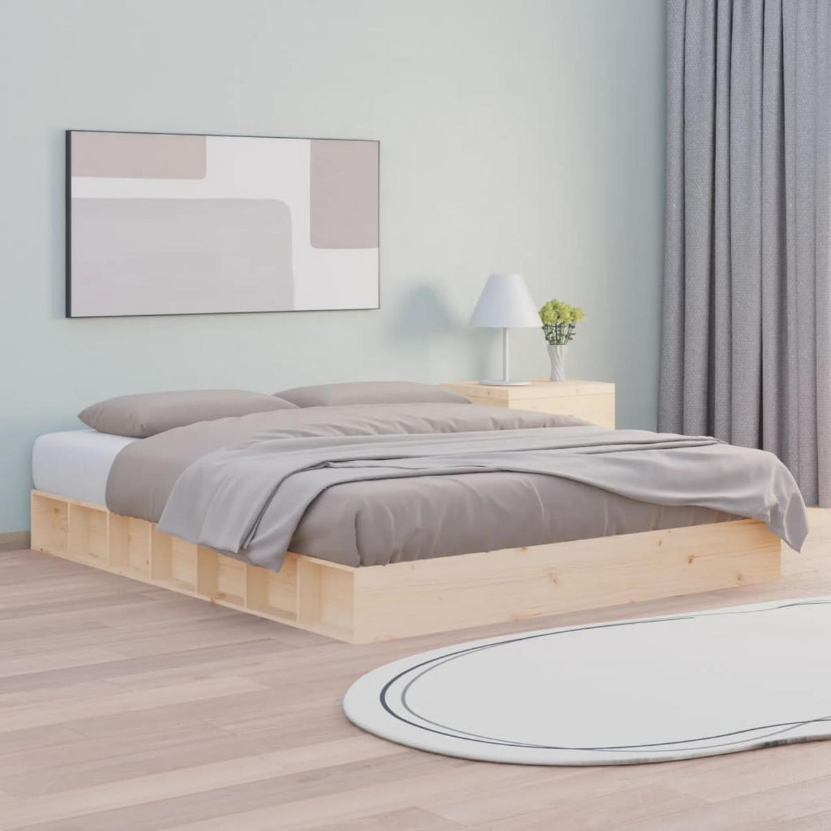 MASSIVHOLZBETT 120x200 cm - Braun, Holz - furnicato
