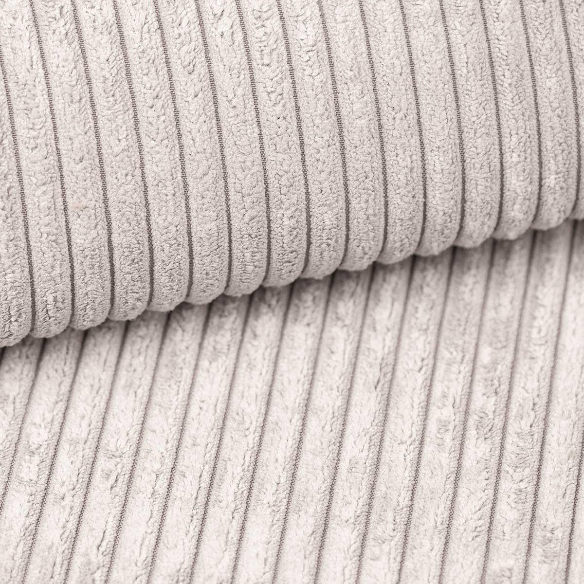 ECKSOFA L REBI L3 Poso 100 Rechts mit Schlaffunktion, Beige - Beige, Textil (251/140cm)