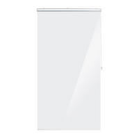 DUSCHROLLO - Transparent, Kunststoff/Metall (100/4.5cm) - Relaxdays