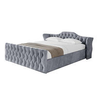 POLSTERBETT mit Bettkasten, Fußteil und Lattenrost, Boxbett ohne Matratze - ZORAN-Z-V1 180x200 Grau - Grau, Holzwerkstoff/Textil (180/200cm) - ALTDECOR