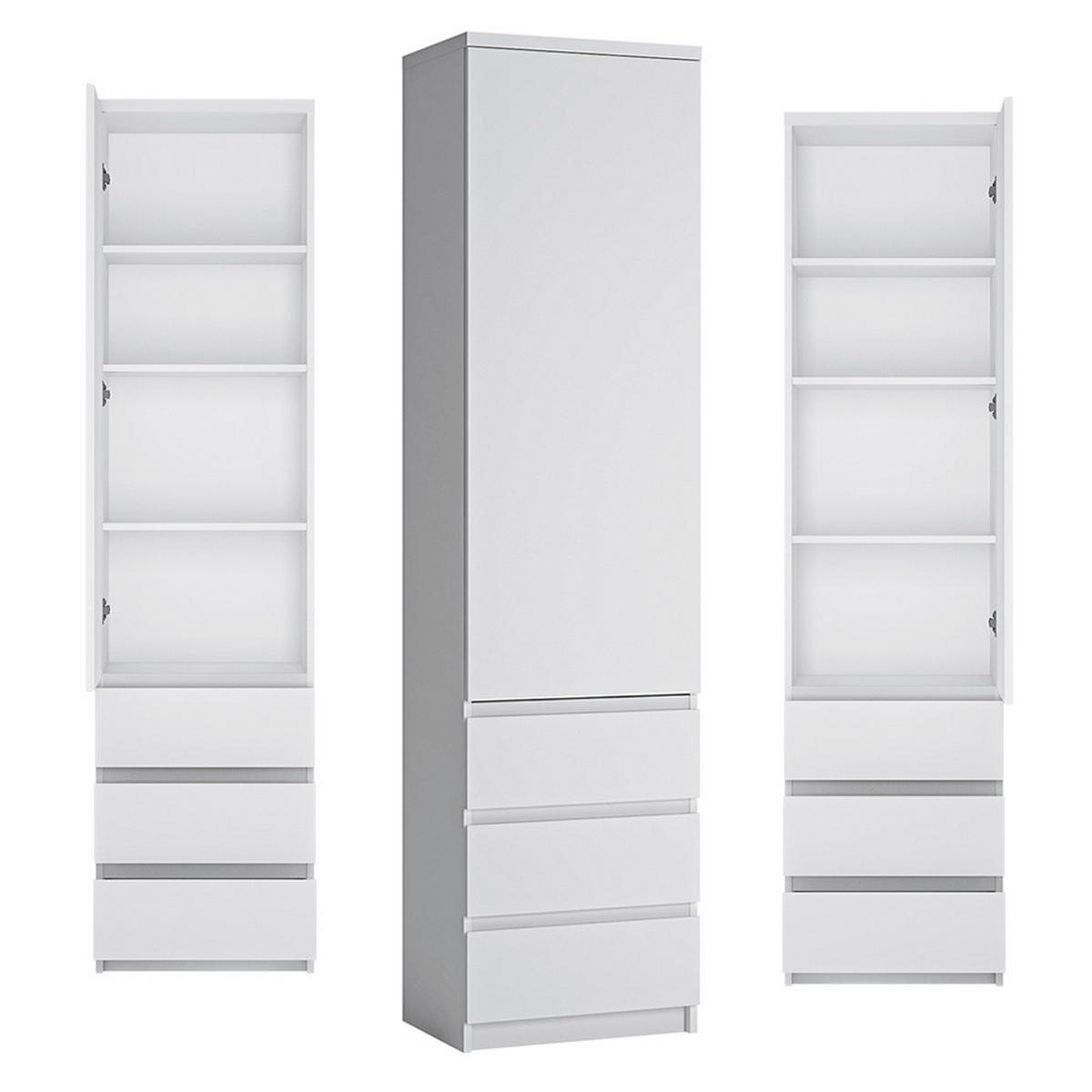 JUGENDZIMMER-SET 6-TLG. Fortaleza-17 - Weiß, Holzwerkstoff (485/200/206cm) - Lomado