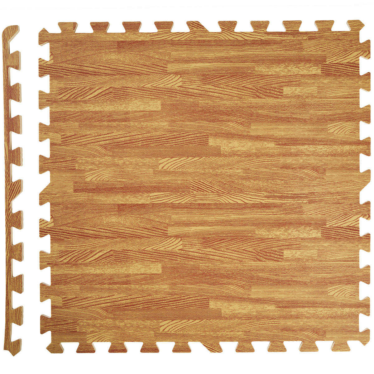 SCHUTZMATTENSET ,leichte Reinigung und flexibel erweiterbar,holzdekor - Eiche Artisan, Kunststoff (124/307cm) - tectake