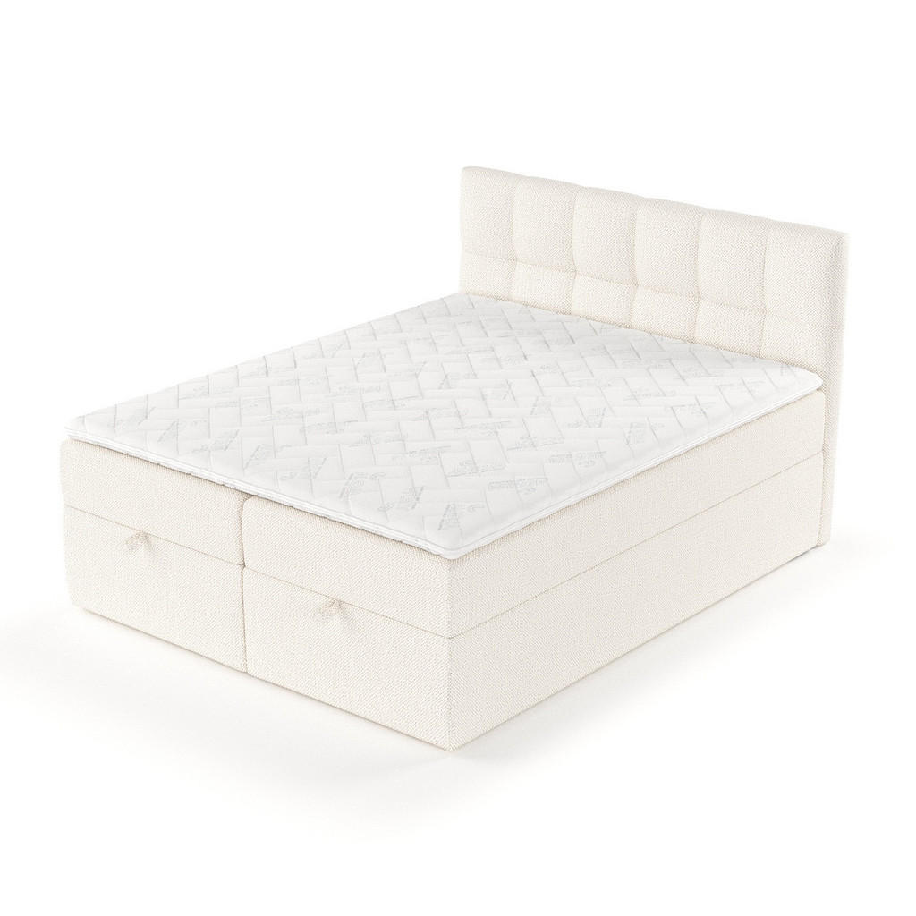 Thumbnail - Maison de Reve Boxbett, Creme, Textil, Buche, Kiefer, H2, Höhe ca. 20 cm, 160x200 cm, Oeko-Tex® Standard 100, Reach, FSC...