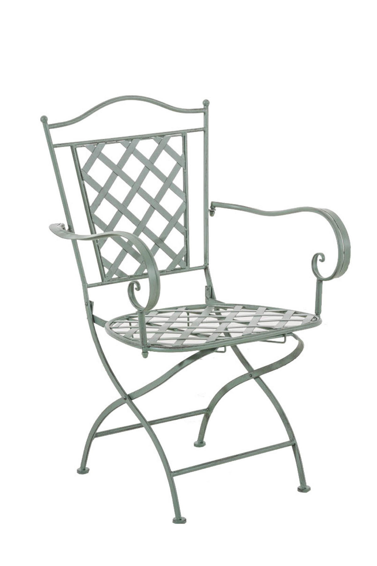 GARTENSTUHL Athan antik-grün - Grün, Metall (56/51/93cm) - TPFGarden