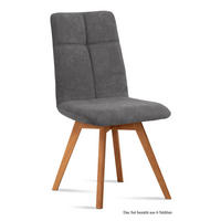 ESSZIMMERSTUHL (6er-Set) Dimut 47x92x60 Eiche geölt/Grau - Eichefarben/Grau, Kunststoff (60/92/47cm) - 58aufmkessel