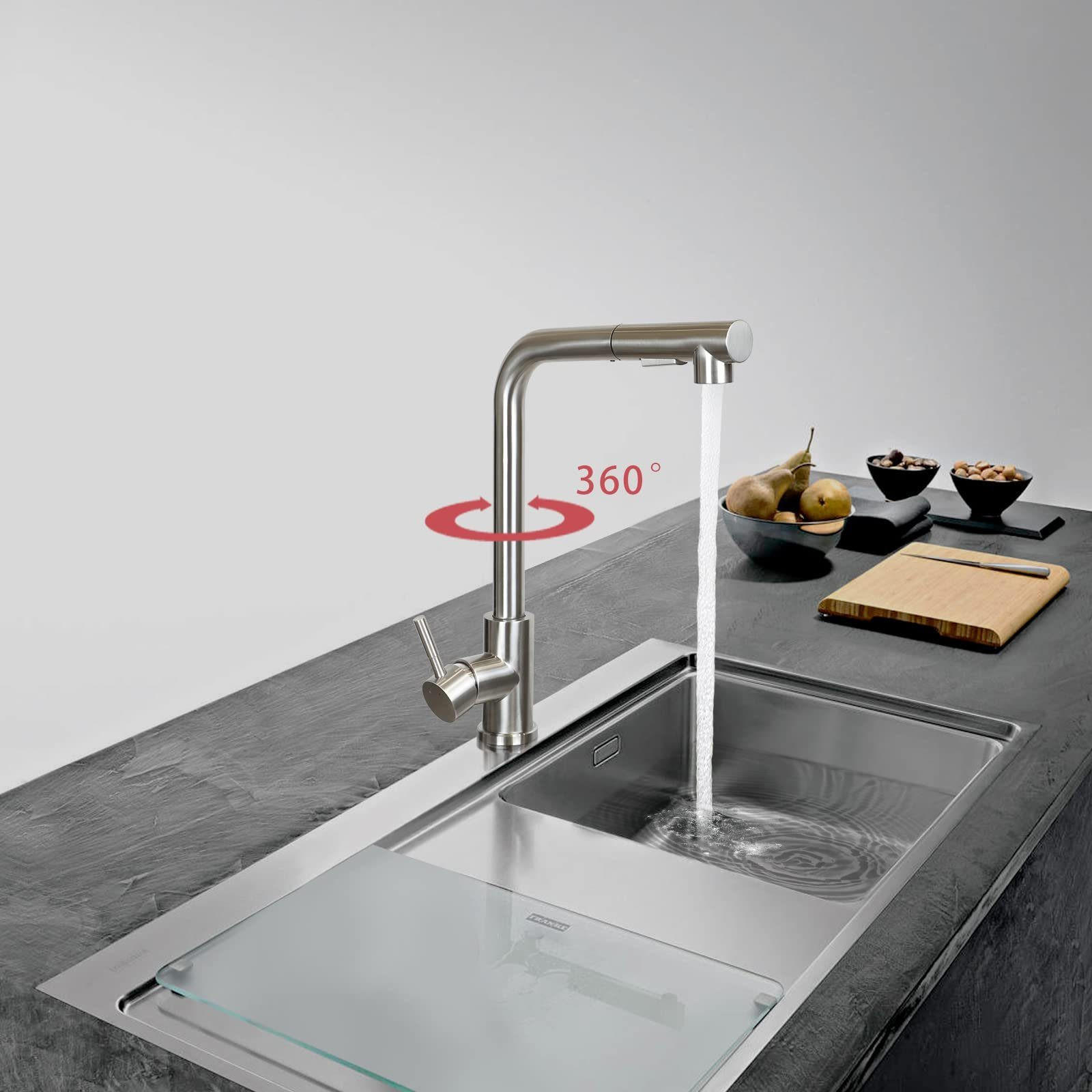 WASCHTISCHARMATUR Brandisi 5/36/25 cm - Silberfarben, Metall (5/36/25cm) - ZMH