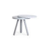 BEISTELLTISCH Batea S mit Tablett - Grau, Holz (42/42/42cm) - Woodendot