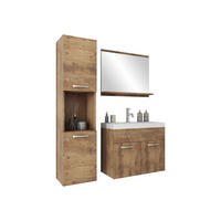 BADMÖBEL-SET Montreal - Braun, Holzwerkstoff (30/132/30cm) - MIRJAN24