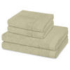 FROTTIERSET Rubin 4-teilig - Beige, Textil (50/100cm) - Ross