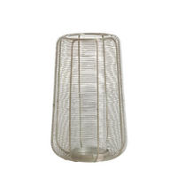 WINDLICHT Adeta Silber Ø19,5/30 cm - Silberfarben, Metall (19.5/30/19.5cm) - Light & Living