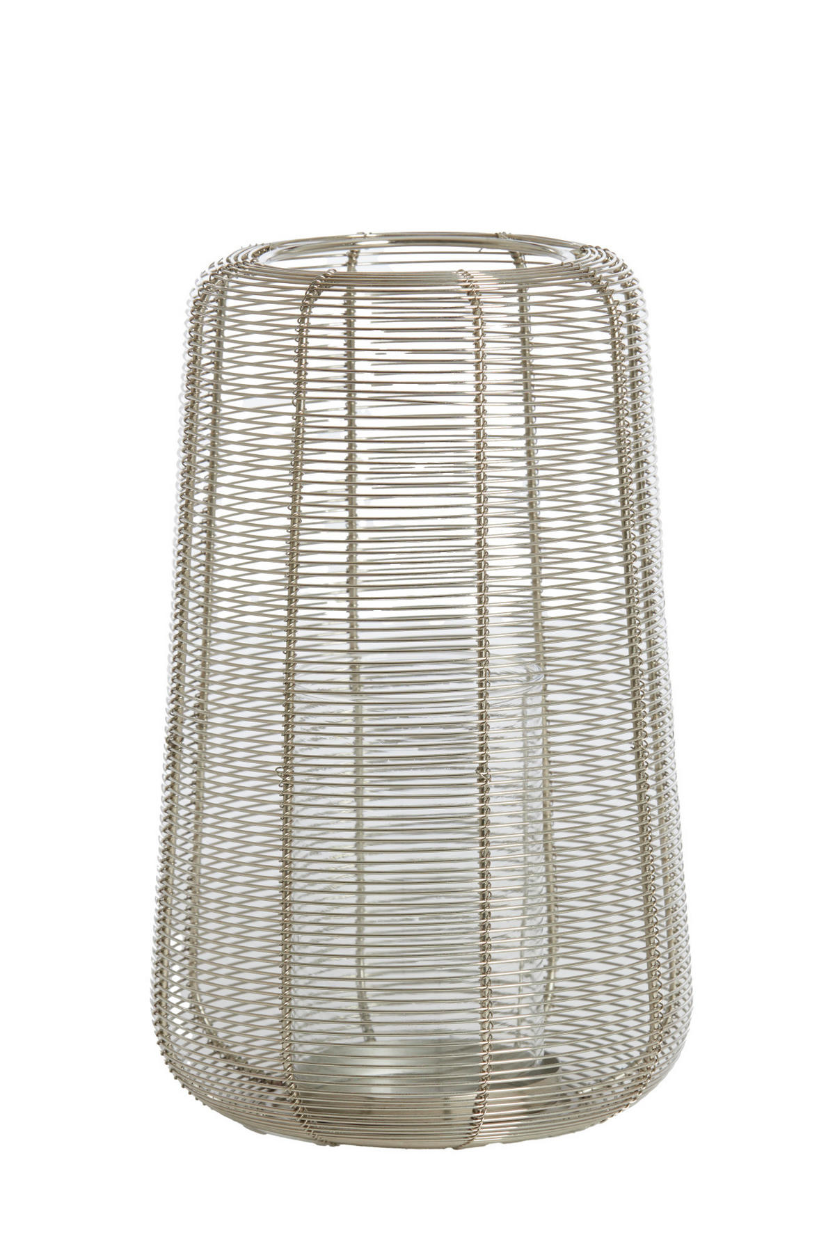 WINDLICHT Adeta Silber Ø19,5/30 cm - Silberfarben, Metall (19.5/30/19.5cm) - Light & Living