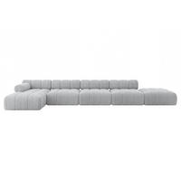 ECKSOFA modulares Sofa Lizur-L3 - 475x160x70 cm Grau Cord - Grau, Holzwerkstoff/Textil (475/160cm) - ALTDECOR