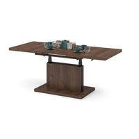 COUCHTISCH rechteckig Eiche dunkel ausziehbar höhenverstellbar - Braun, Holzwerkstoff (80/120/56cm) - designimpex