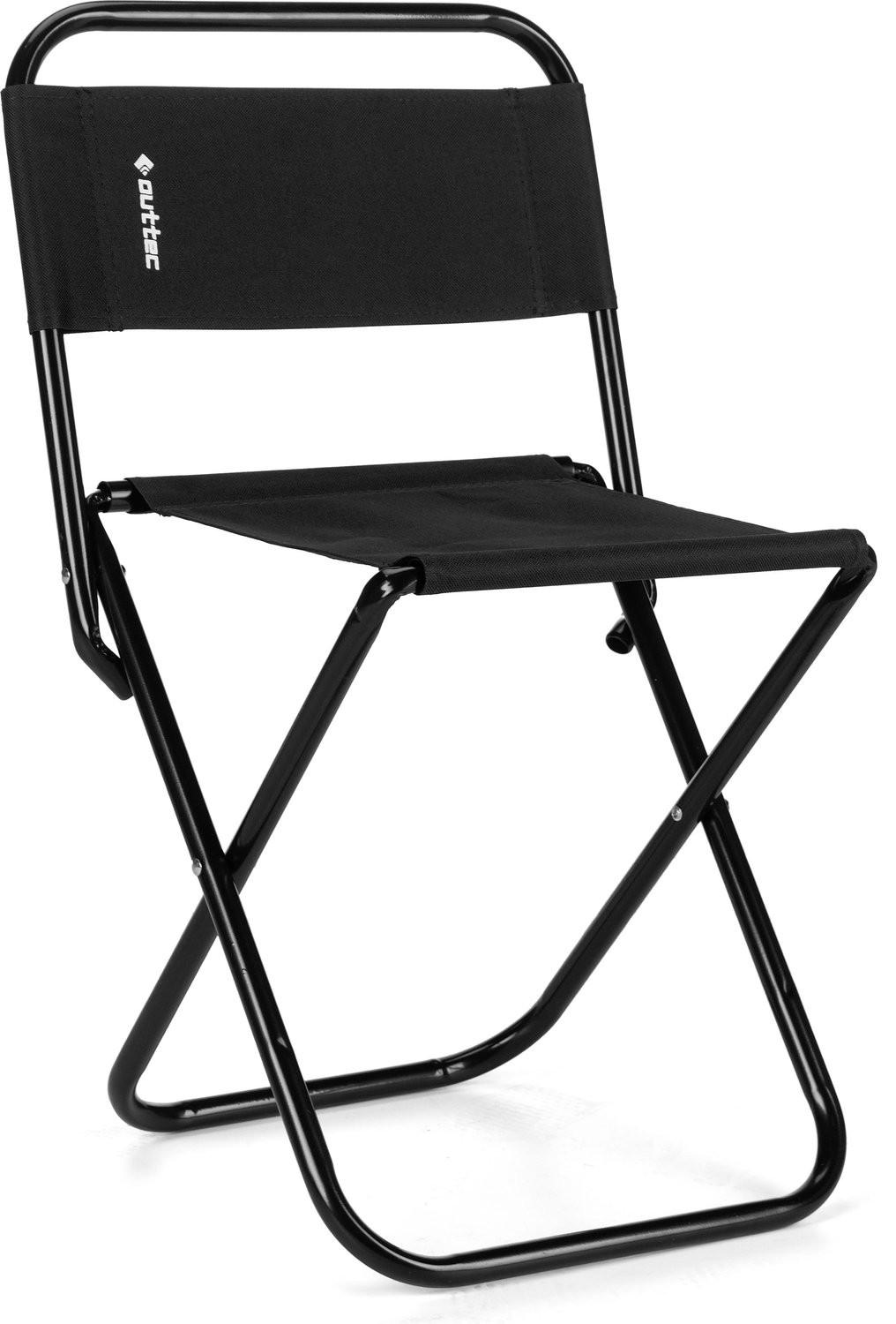 KLAPPSTUHL bis 100 kg - Schwarz, Textil/Metall (35/58/35cm) - Outtec
