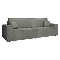 SCHLAFSOFA Karl - Schwarz/Grau, Holz/Kunststoff (245/82/90cm) - MIRJAN24
