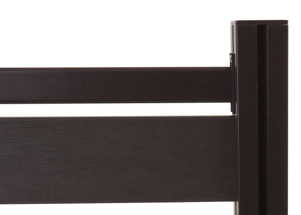 MÜLLTONNEN-ZAUN Alu 130x110x6cm Basis Anthrazit - Anthrazit, Metall (110/130/6cm) - PROREGAL