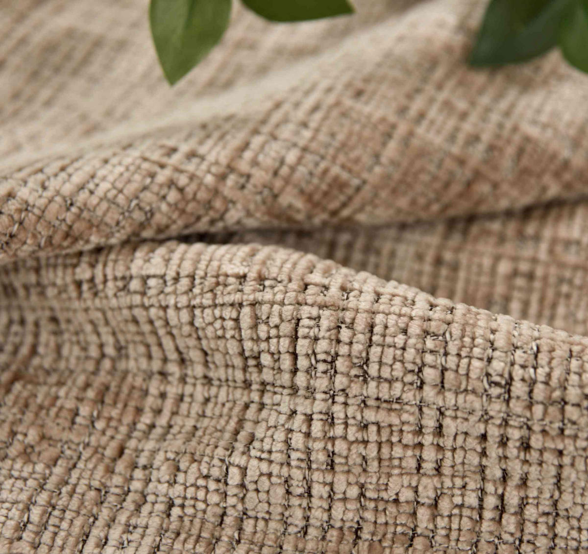 VORHANG Chenille Riga 245x140 cm Taupe - Taupe, Textil (140/245cm) - Gardinenbox
