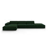 ECKSOFA links Jodie aus Samt flaschengrün 5 Sitzplätze - Dunkelgrün, Textil (166/341cm) - Micadoni