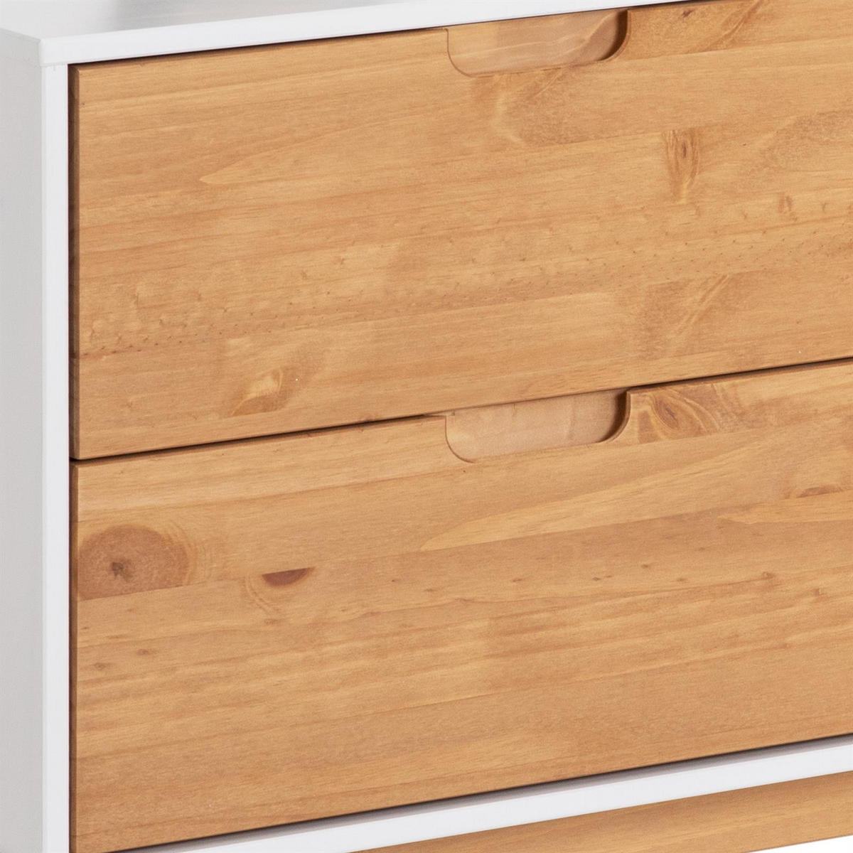 SIDEBOARD TIVOLI - Weiß/Braun, Holz (145/75/45cm) - IDIMEX