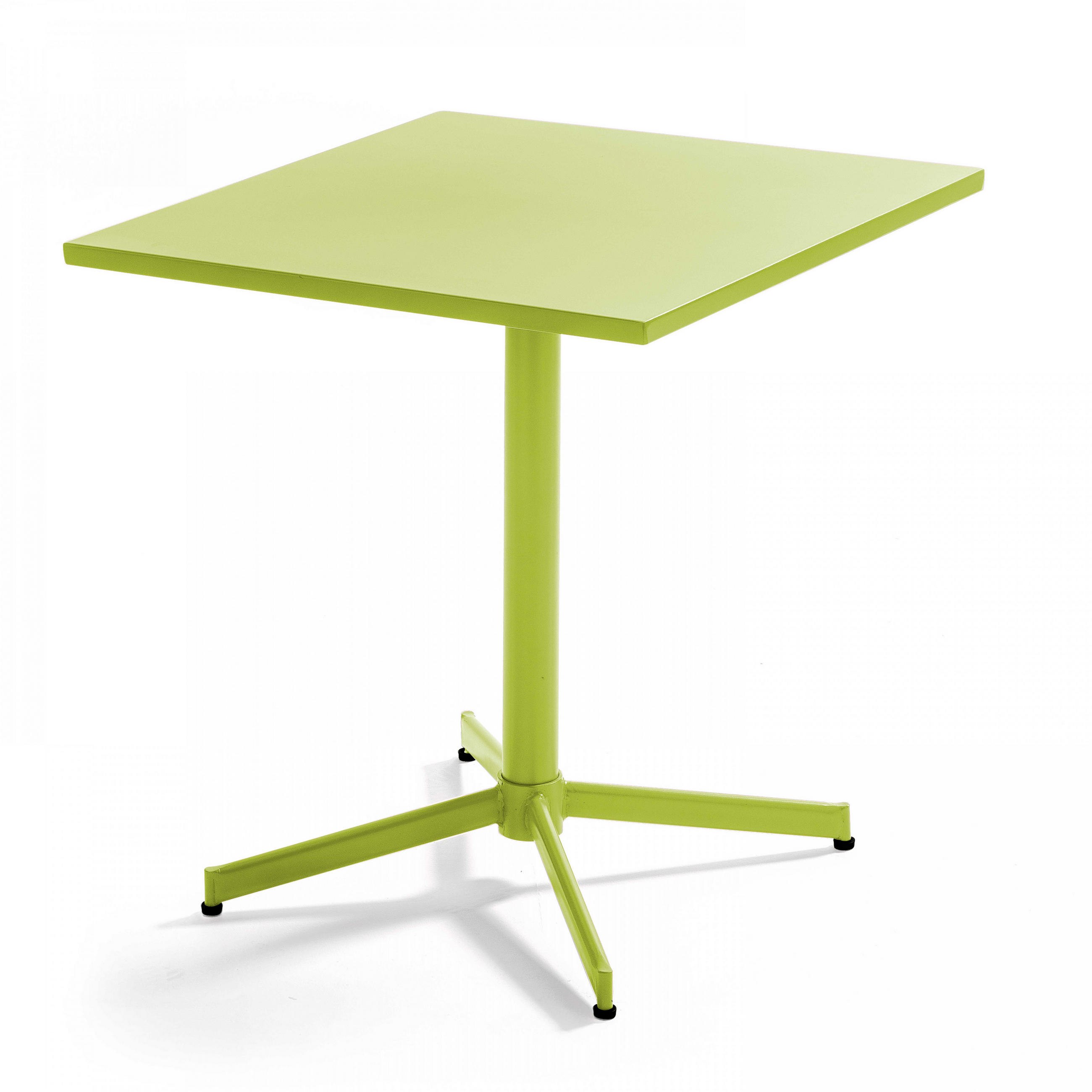 GARTENTISCH , klappbar, Grün - Grün, Metall (70/70/72cm) - Oviala