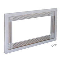 MIKROWELLENRAHMEN für den Einbau in Küchenzeilen, Modul 600mm, 600x400mm, Kunststoff, grau lackiert - Silberfarben, Kunststoff (60/40/3cm) - EMUCA