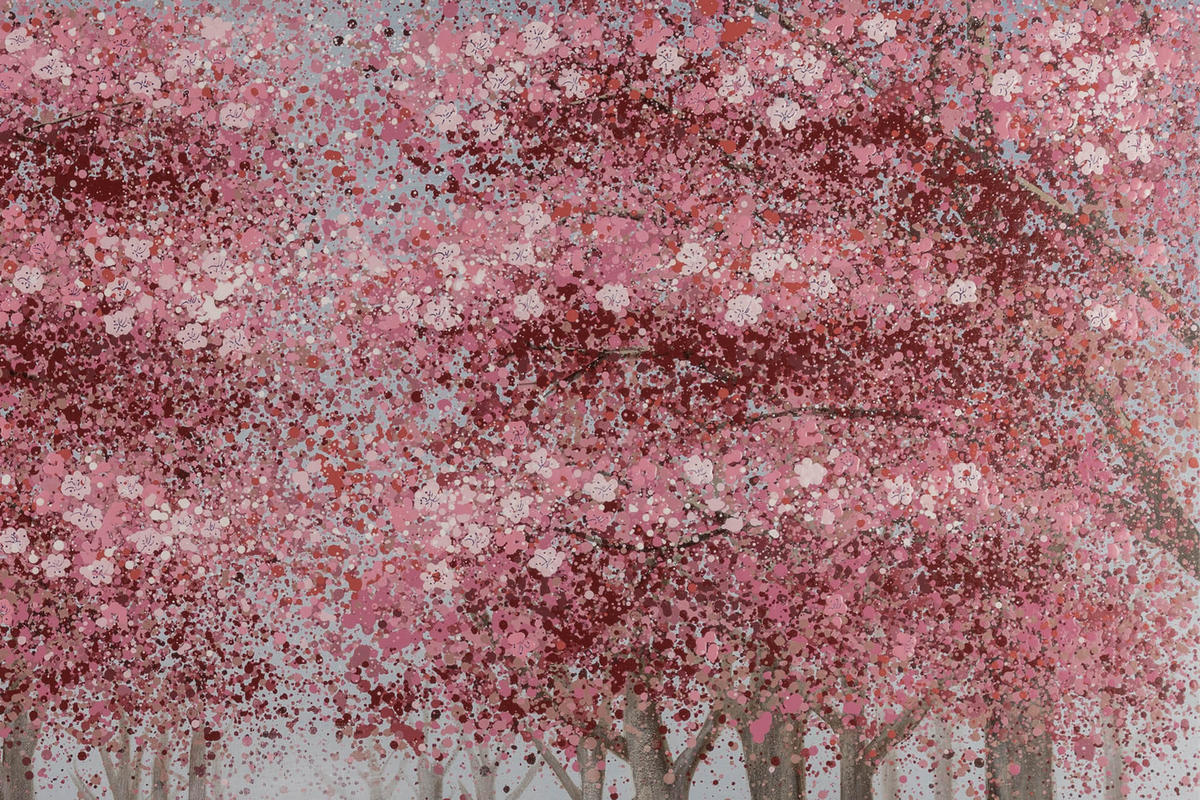 ÖLGEMÄLDE 120/80 cm - Pink, Holz/Textil (120/80cm) - KUNSTLOFT
