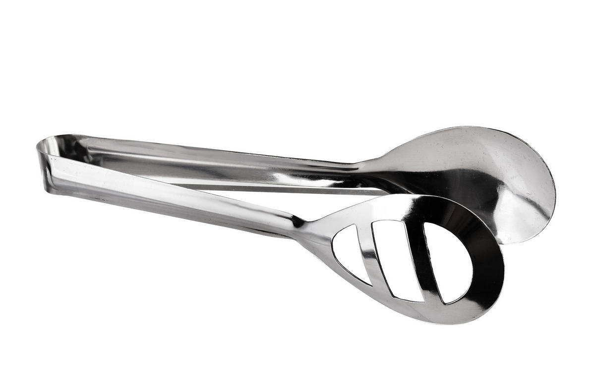 KÜCHENZANGE Basic Kitchen Silber 19.5/5/2 cm Metall - Silberfarben, Metall - Mondex