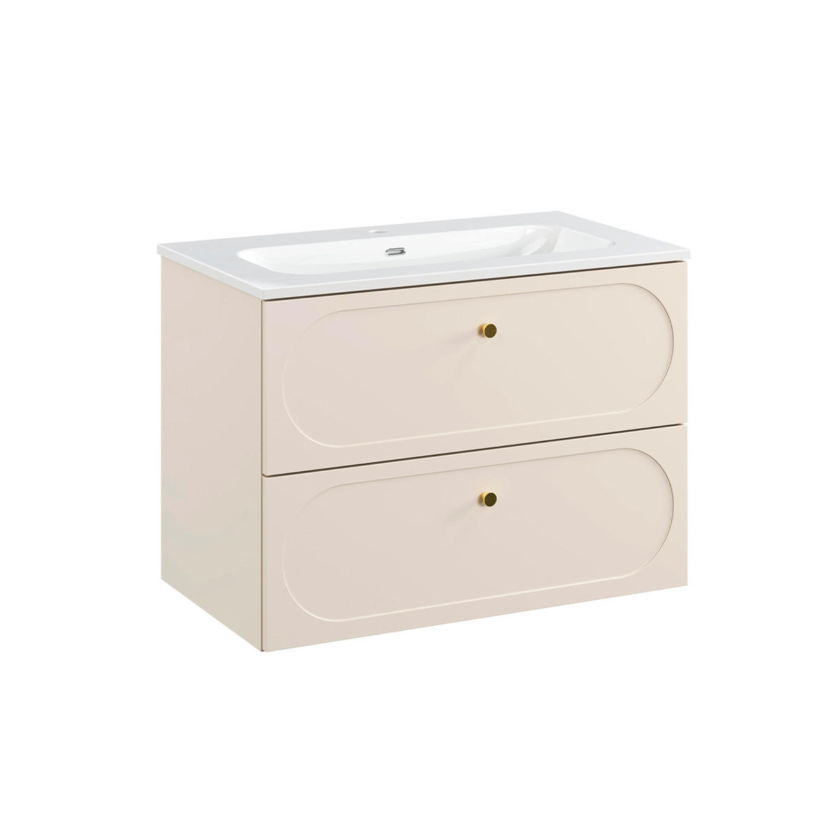 WASCHTISCH 80.2cm Sanae Sandbeige - Beige, Holzwerkstoff (80.2/57/46cm) - Petits-meubles