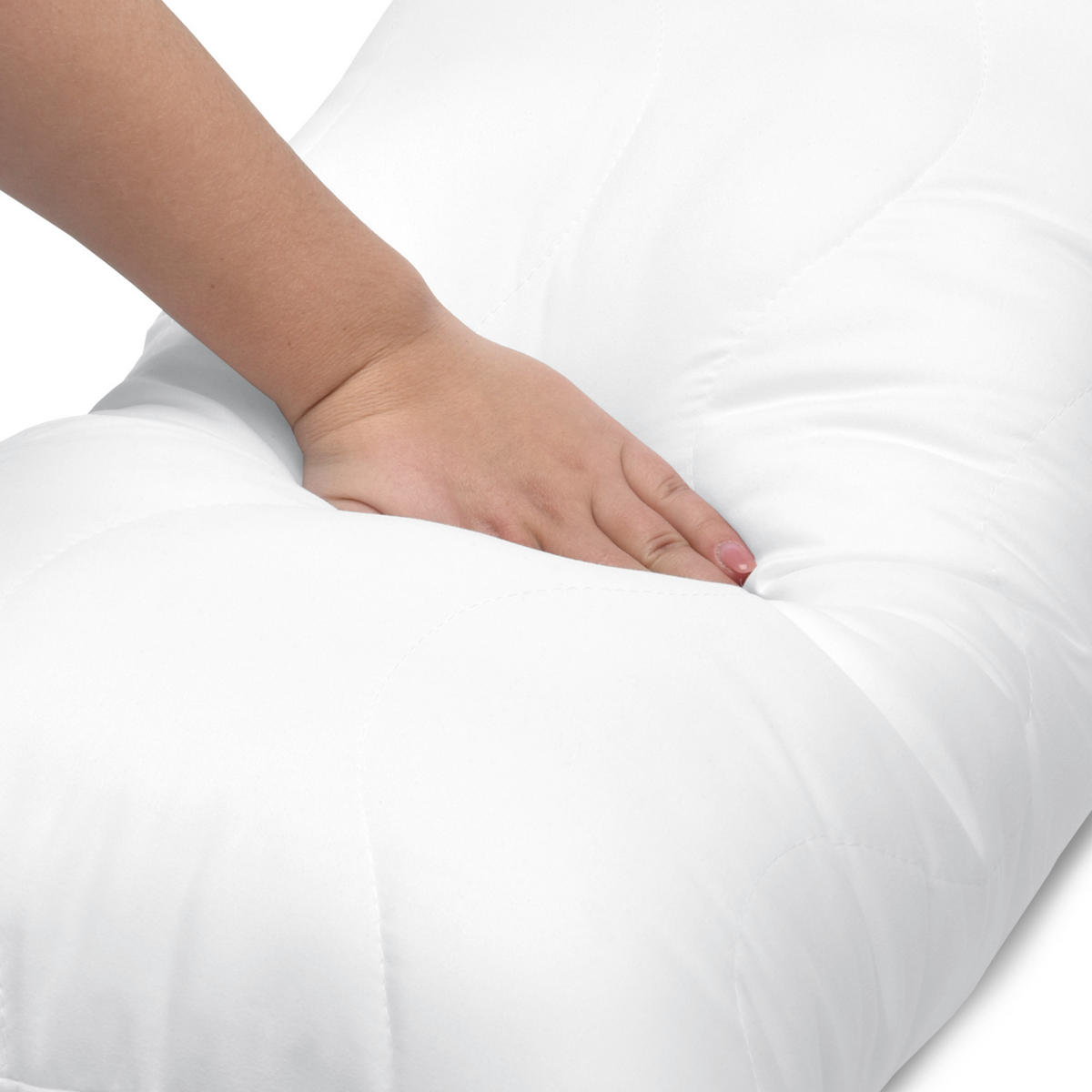 KOPFKISSEN BeauNuit NK 40/80cm - Weiß, Textil (40/80cm) - Beautissu 