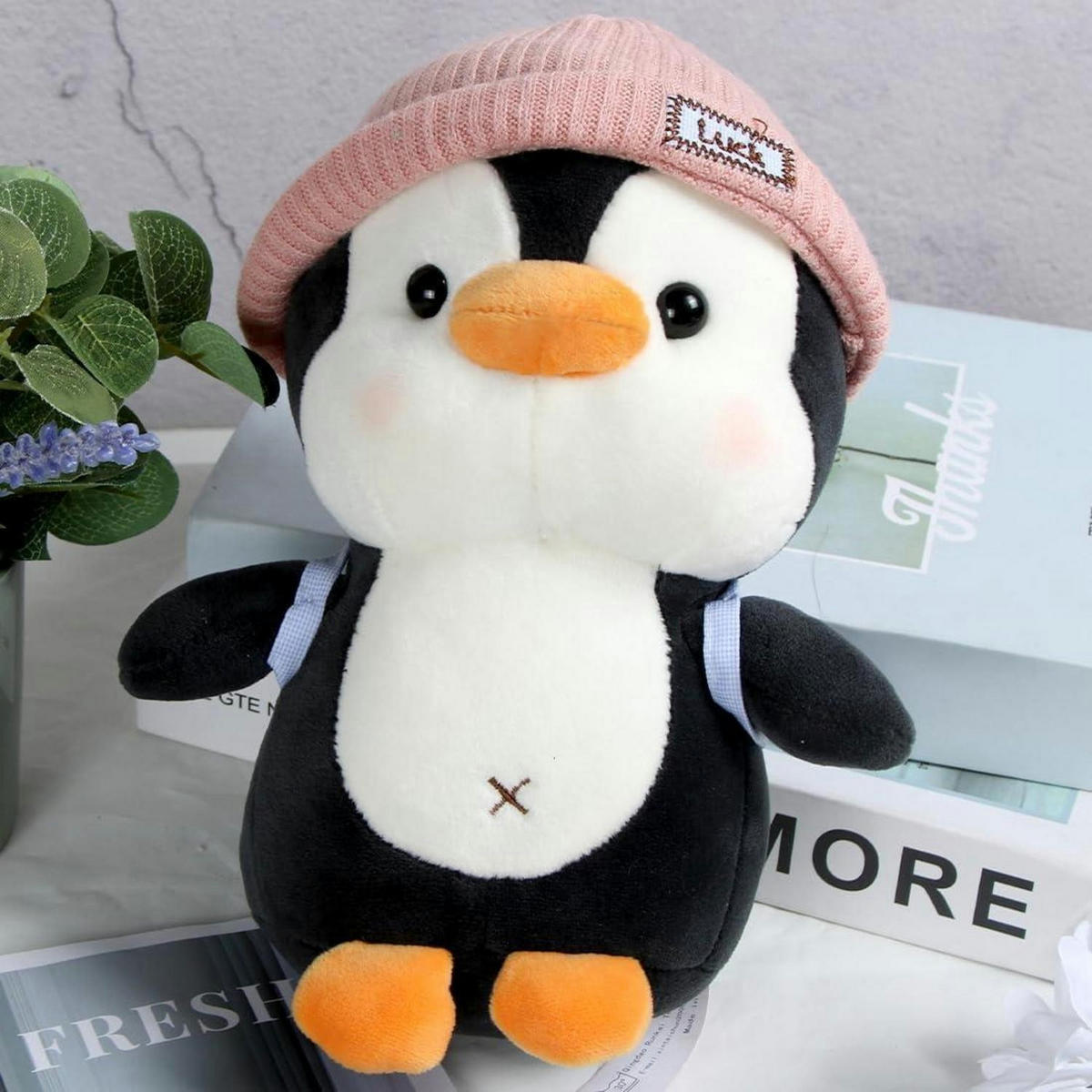 KUSCHELTIER Pinguin Rosa 23 cm - Rosa, Textil (23/23cm)