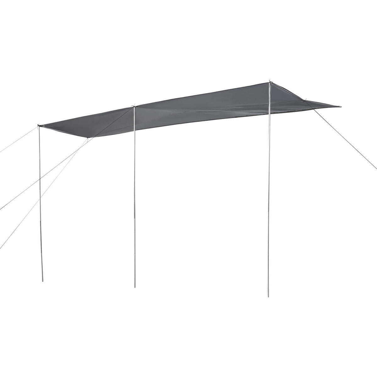 WOHNWAGEN-SONNENSEGEL Beuningen - Grau, Textil/Metall (400/235/240cm) - pro.tec