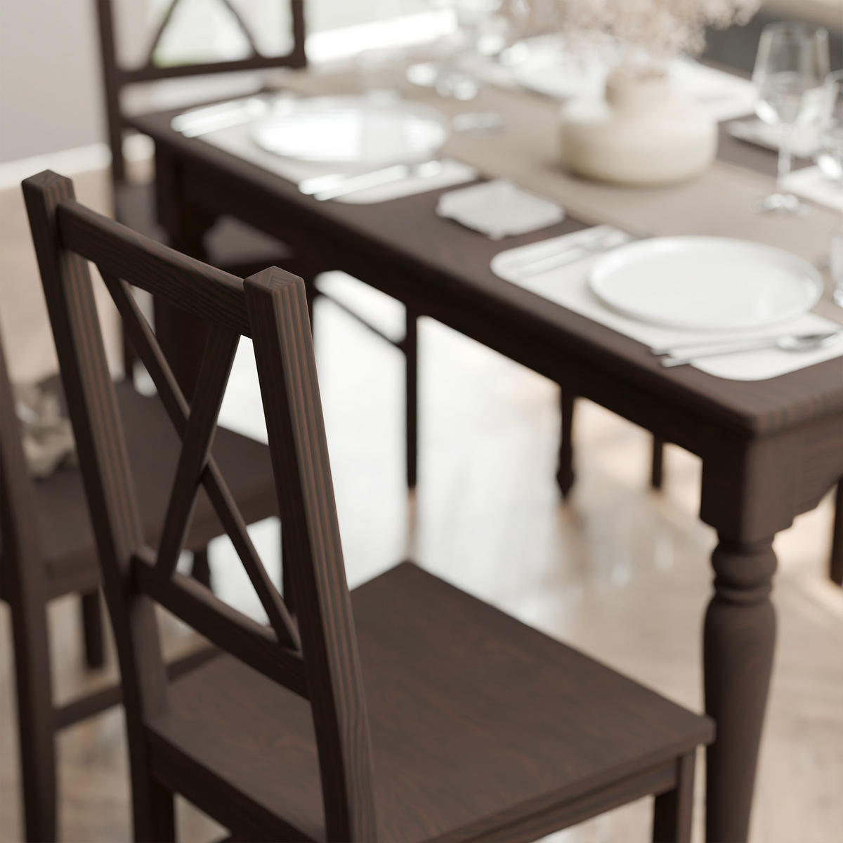 HOLZSTUHL für das Esszimmer ROMA, nussbaum - Braun, Holzwerkstoff (43/95/40cm) - Idohome