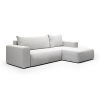 ECKSOFA Bliss 3 Sitzplätze Hellgrau - Grau, Holz (268/163cm) - Petits-meubles