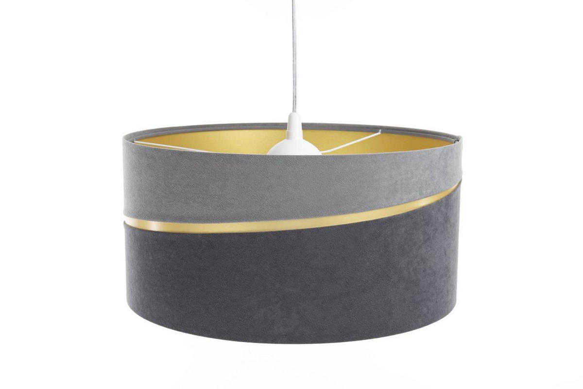 HÄNGELEUCHTE Grau 50/25 cm - Goldfarben/Grau, Kunststoff (50/0.4/25cm) - ONZENO
