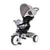 DREIRAD One 3 in 1 grau EVA-Reifen Schiebestange Anti-Rutsch Pedale umbaubar - Grau, Metall (70/50/96cm) - Lorelli