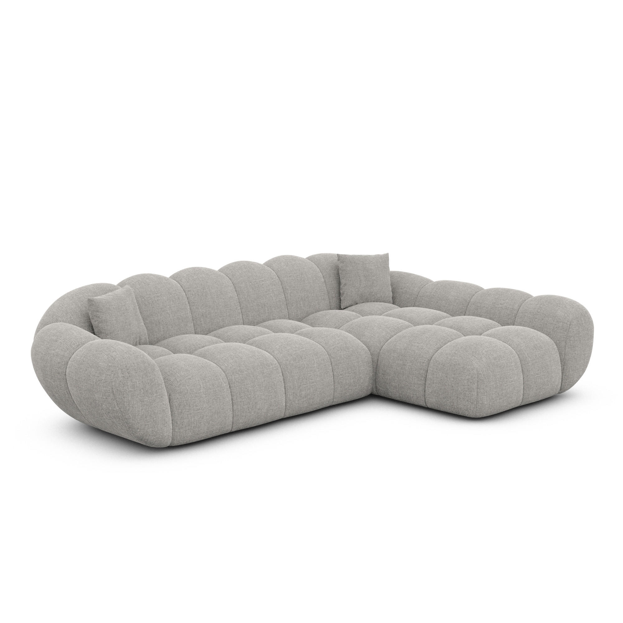 Varoyal Ecksofa Hellgrau 265x160 cm
