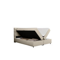 BOXBETT Reve 160 x 200 cm mit Bettkasten und Lattenrost ohne matratze - beige - Dunkelblau, Holz (160/200cm) - Panda Möbel