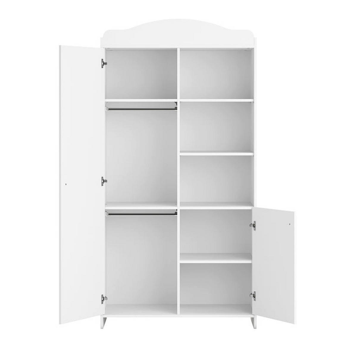 IZBA PRE BÁBÄTKO 2-dielny Megeve Biela - biela, kompozitné drevo (144.4/87/86cm) - Petits-meubles