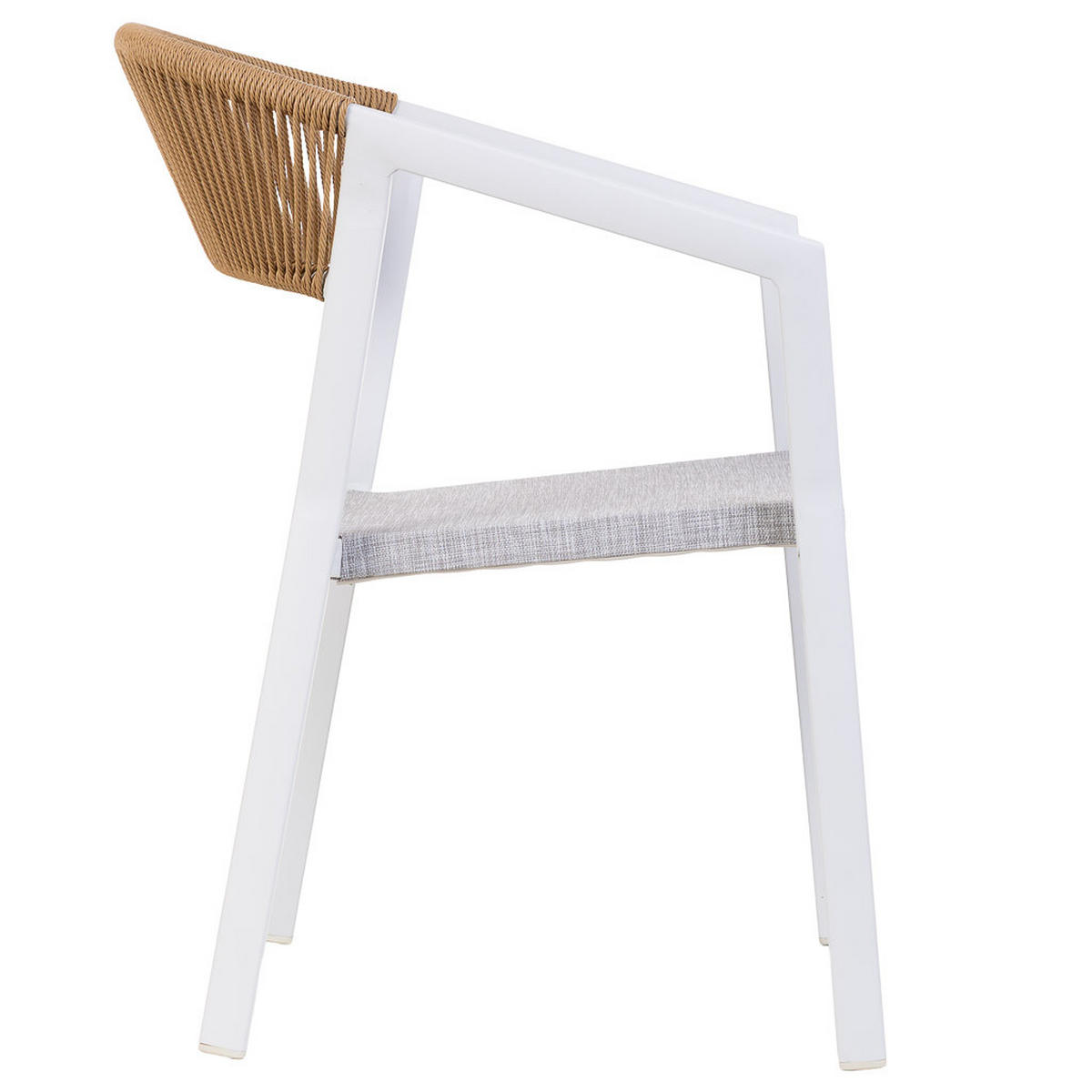 STUHL, weiß, 57x62x78cm - Weiß, Metall (57/78/62cm) - Wanderlust