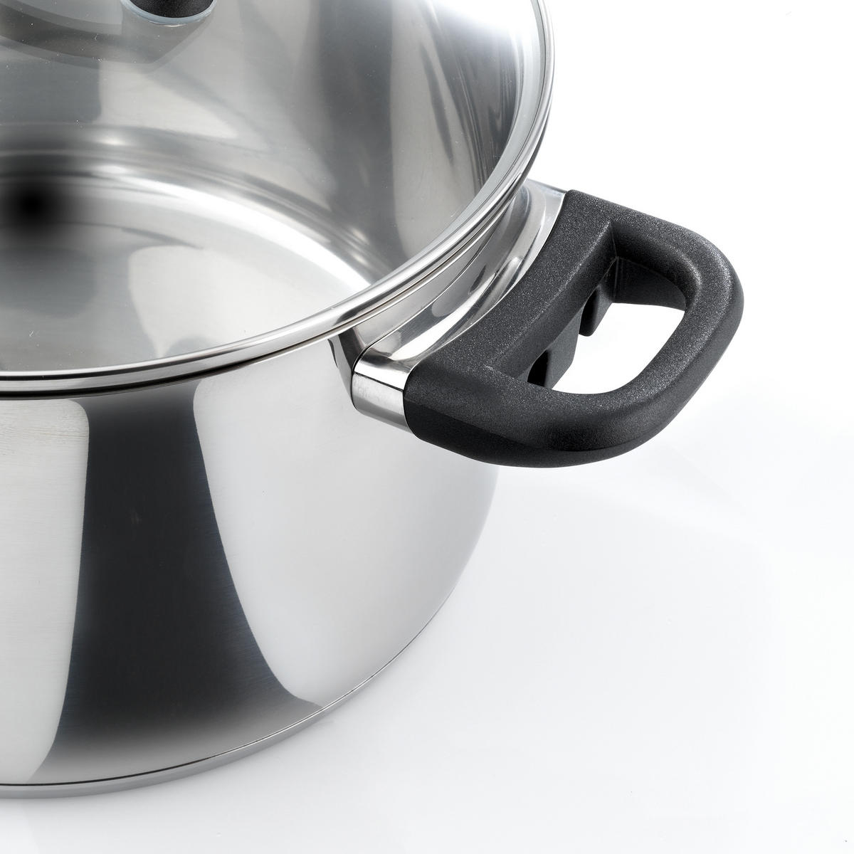 TOPFSET Mia, Edelstahl, Induktion, 4-teilig - Edelstahlfarben, Kunststoff/Metall - Karcher