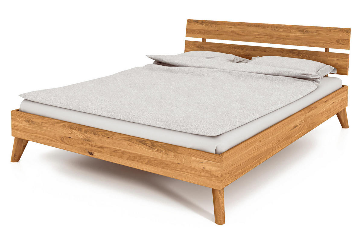 GREG 2 BETT Wildeiche - Wildeiche, Holz (200/190cm) - byoak